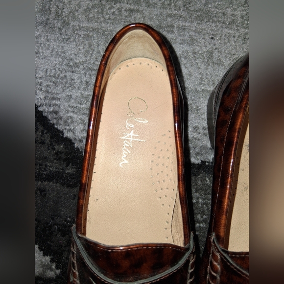 Cole Haan Leopard Tortoise Print Loafers - Picture 6 of 15